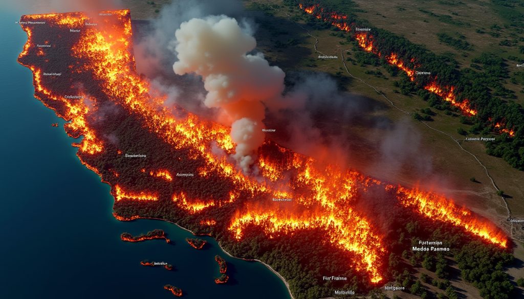 découvrez la carte interactive des incendies de forêt, avec un zoom sur l’incendie de madre en californie : localisation, état en temps réel et impact sur la région.