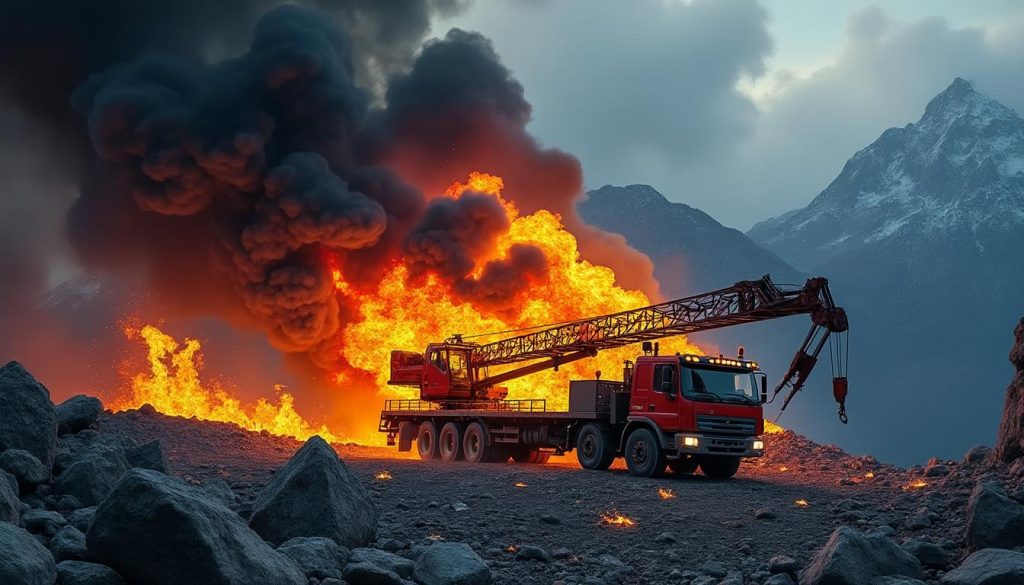 un camion-grue a pris feu dans la descente du donon à grandfontaine. découvrez les circonstances de l’incendie, l’intervention des secours et l'impact sur la circulation locale.