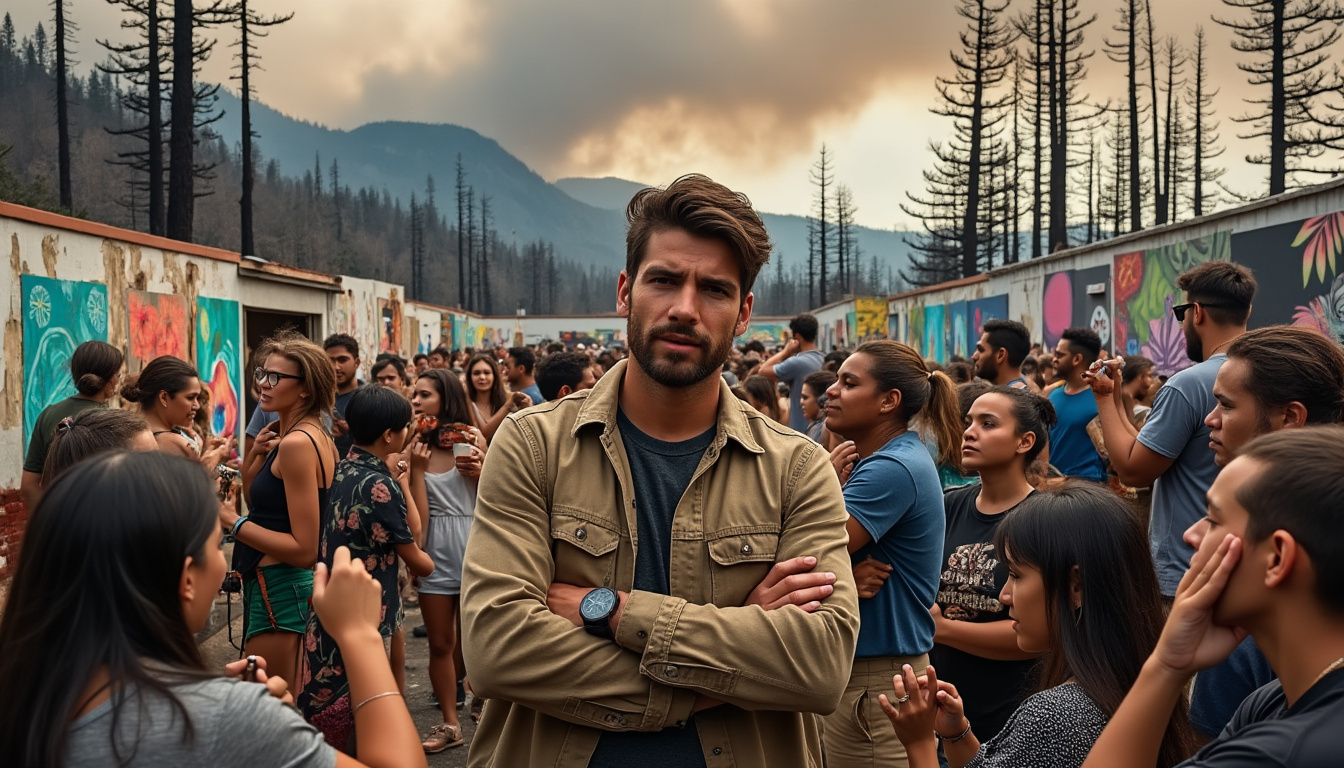 julien courbet se mobilise aux côtés des victimes des incendies, porté par une forte solidarité artistique pour apporter soutien et réconfort.